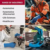 Ansell MICROFLEX SafeGrip SG-375 Extra Thick Disposable Latex Gloves for Life Sciences