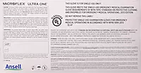 Microflex Ultra One Powder Free, Latex Extended Cuff Examination Gloves - Large, UL315L