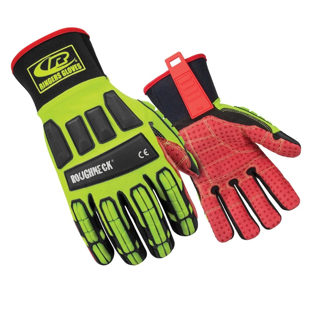 ANSELL RINGERS R-267G Oil-Resistant Industrial Impact Protection Gloves