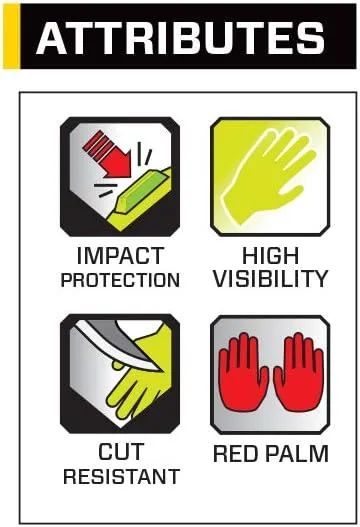 ANSELL RINGERS R-267G Oil-Resistant Industrial Impact Protection Gloves