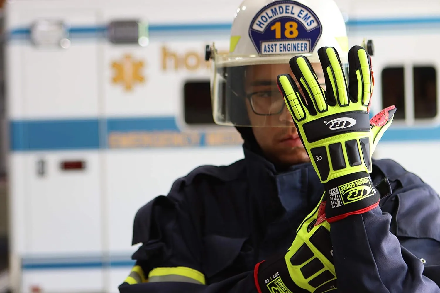 ANSELL RINGERS R-267G Oil-Resistant Industrial Impact Protection Gloves