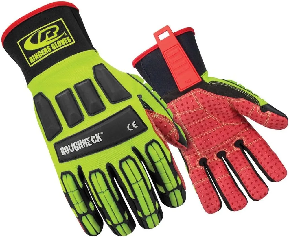 ANSELL RINGERS R-267G Oil-Resistant Industrial Impact Protection Gloves