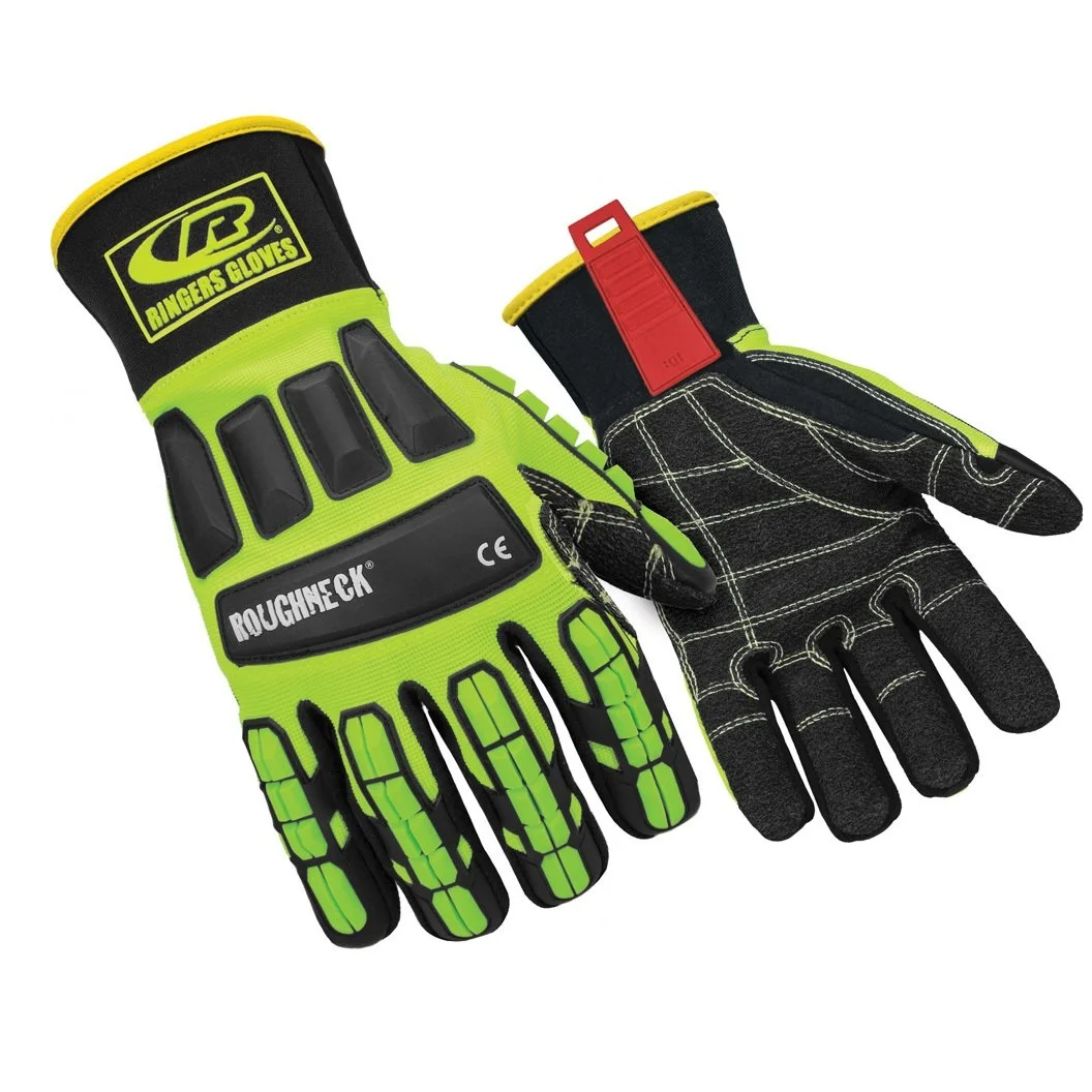 Ansell RINGERS R-297G Heavy Duty Industrial Padded Impact Protection Gloves