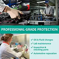 TouchNTuff Ansell Conform 69-210 Latex Glove, Powdered, Disposable, Rolled Beaded Cuff, 9" Length, 5 mils Thick