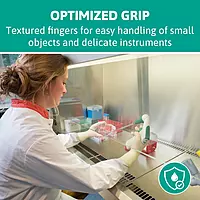 TouchNTuff Ansell Conform 69-210 Latex Glove, Powdered, Disposable, Rolled Beaded Cuff, 9" Length, 5 mils Thick