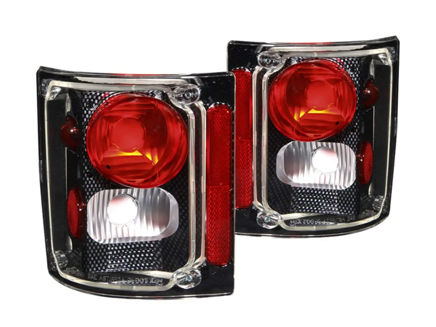 Anzo USA 211015 Chevrolet Carbon Tail Light Assembly (Sold in Pairs) Carbon Fiber