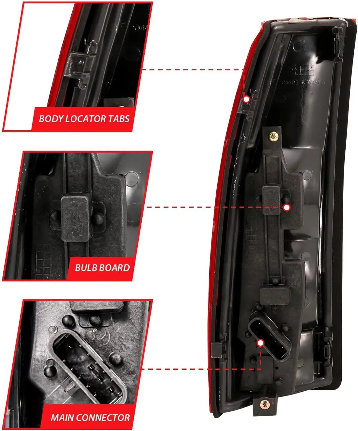 Anzo USA 311300 Taillamps Fits Cadillac Escalade