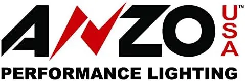 ANZO USA 311043 Chrome LED Tail Light Set-Red/Clear Lens