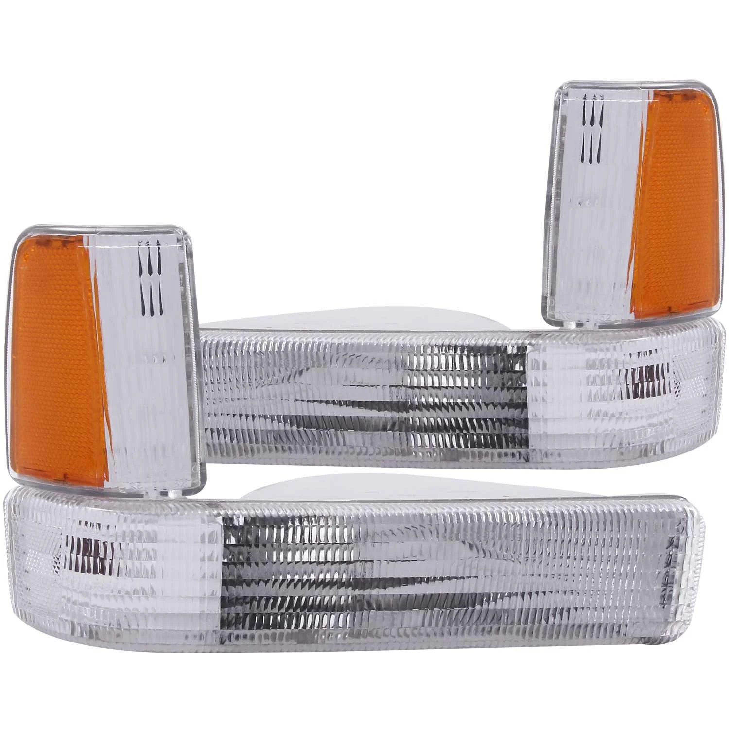 Anzo USA 511047 Dodge Dakota Clear w/Amber Parking Light Assembly Reflectors - (Sold in Pairs)