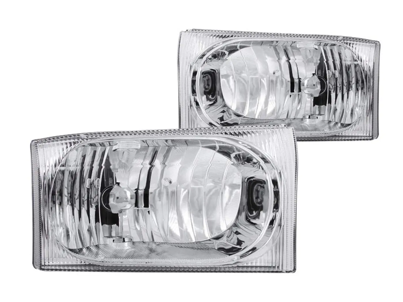 Anzo USA 111023 Ford Crystal Chrome Headlight Assembly - (Sold in Pairs)