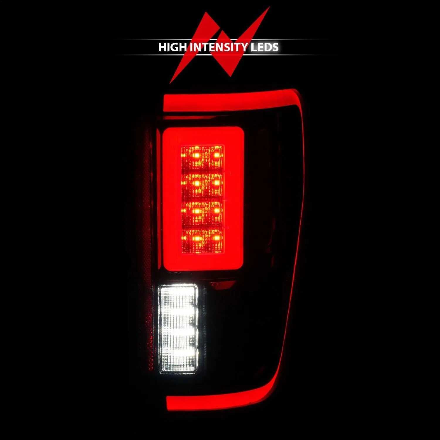 ANZO - Black/Smoke Sequential Fiber Optic LED Tail Lights
