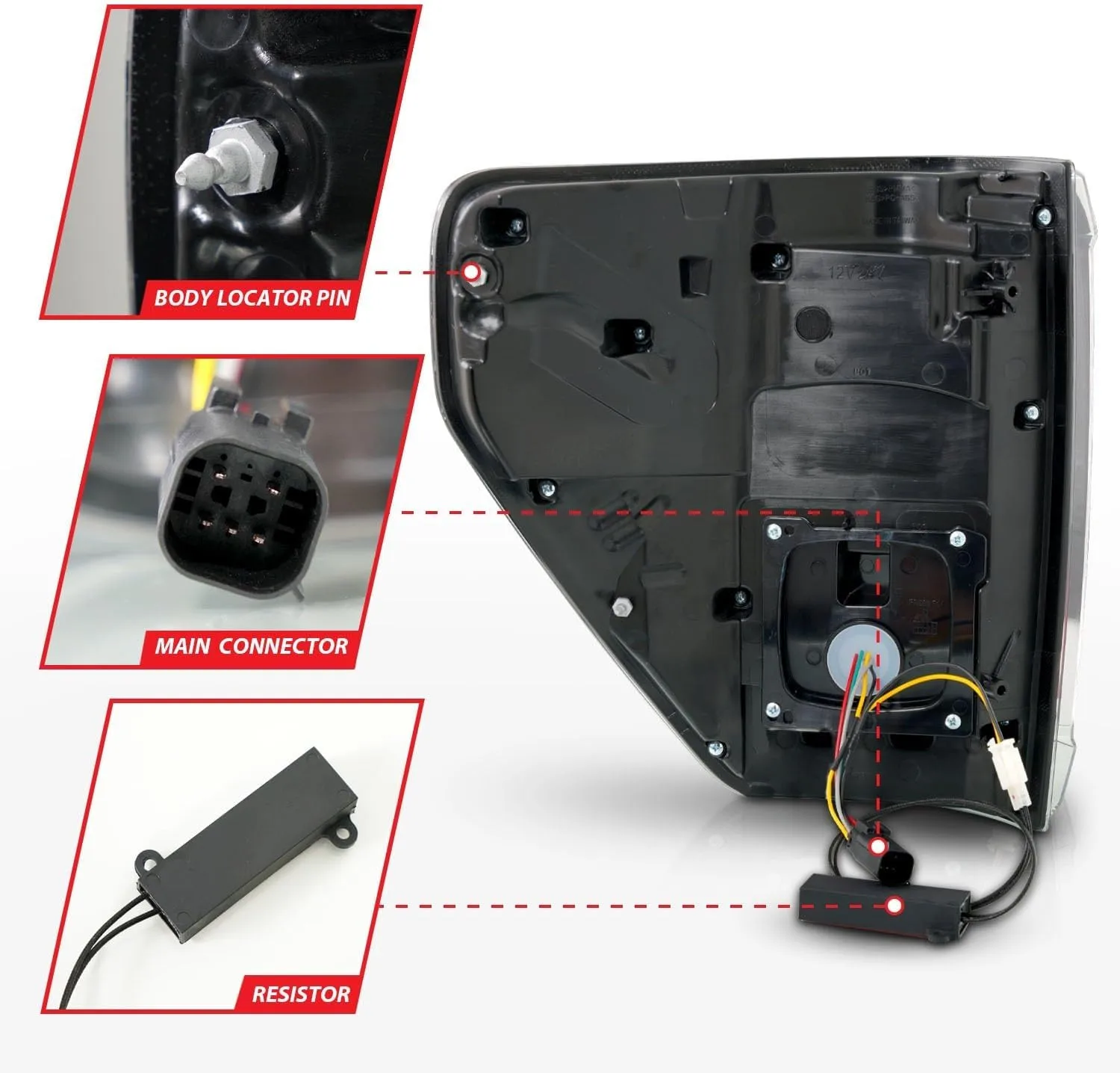 ANZO - Black/Smoke Sequential Fiber Optic LED Tail Lights