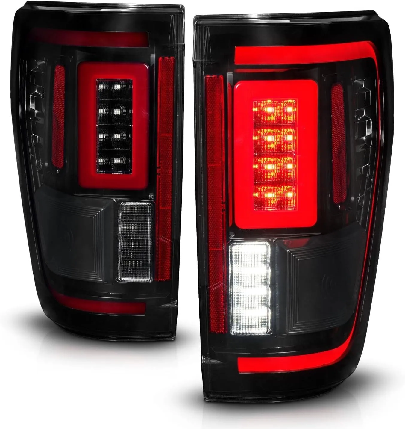 ANZO - Black/Smoke Sequential Fiber Optic LED Tail Lights