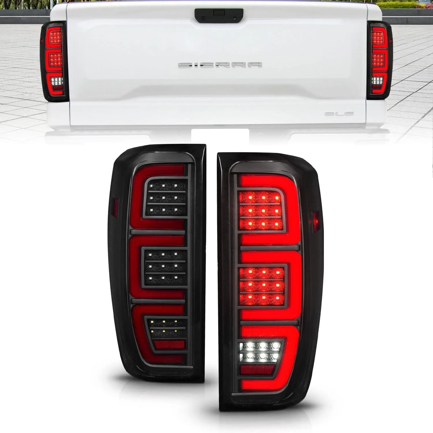 ANZO - Black/Smoke LED Tail Lights