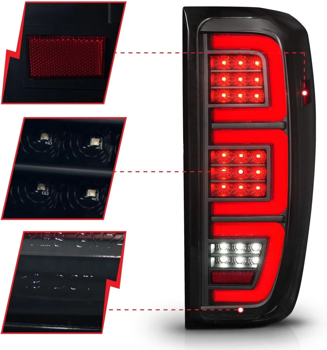 ANZO - Black/Smoke LED Tail Lights