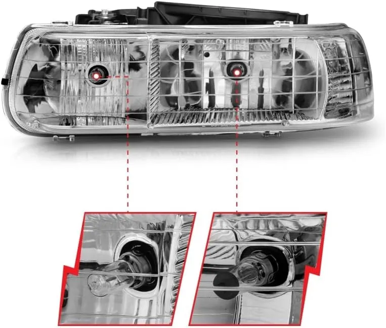 ANZO USA 111011 Crystal Headlight Set-Chrome