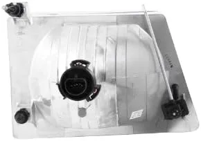Anzo USA 111026 Crystal Chrome Headlight Assembly Compatible with Ford E-150/E-250/E-350/E-450 Vans