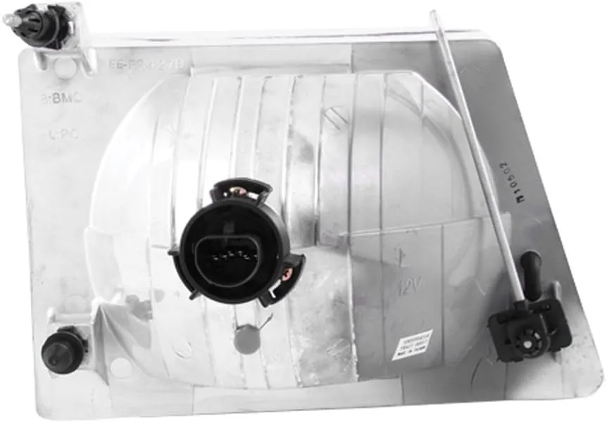 Anzo USA 111026 Crystal Chrome Headlight Assembly Compatible with Ford E-150/E-250/E-350/E-450 Vans