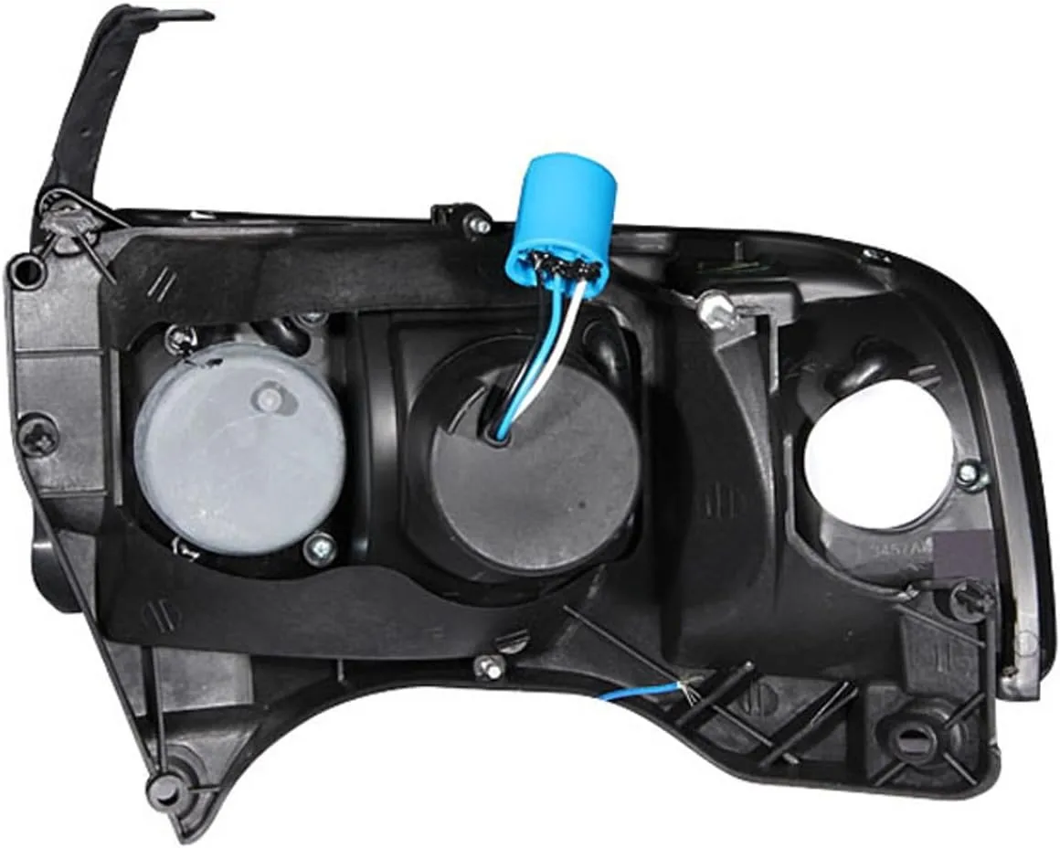 AnzoUSA 111206 Chrome/Amber LED Headlight for Dodge RAM
