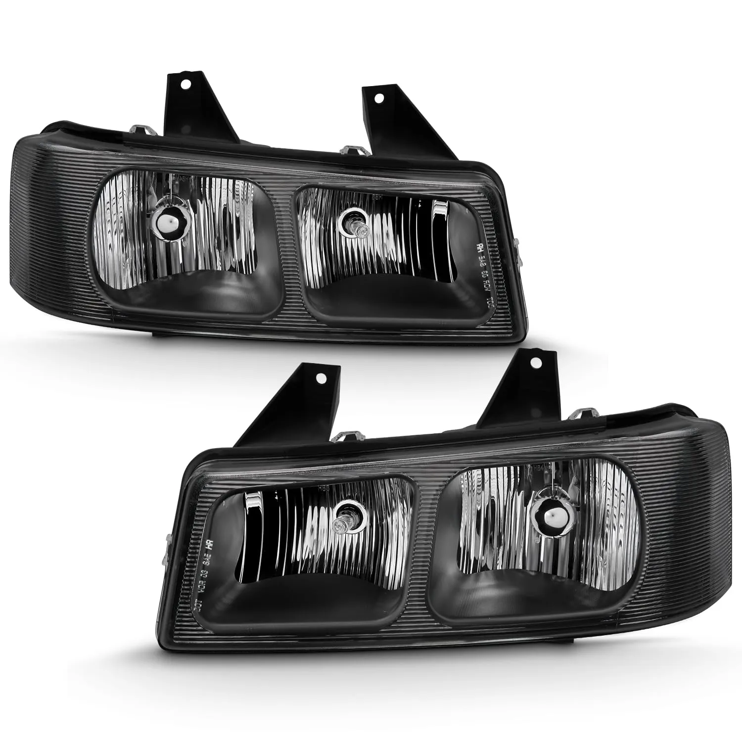 ANZO USA 111474 CHEVY EXPRESS/GMC SAVANA 2003-2017 CRYSTAL HEADLIGHTS BLACK