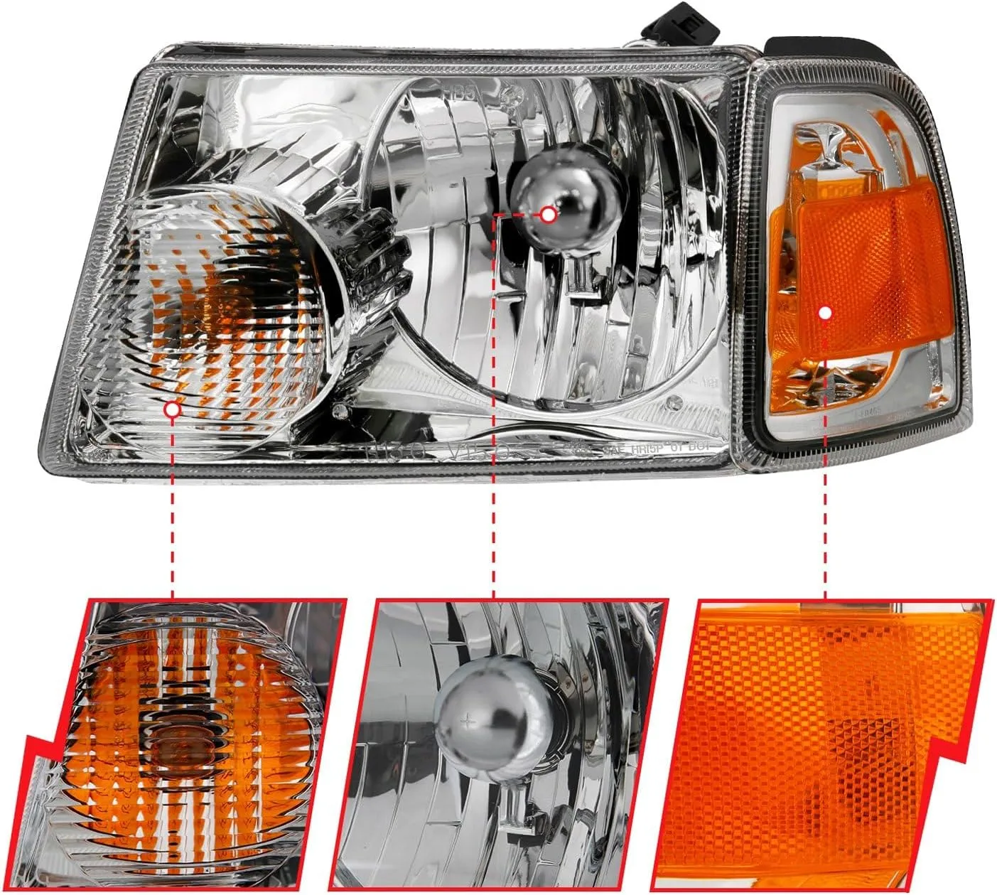 Anzo, Usa Usa 111484 Projector Headlamps Fits Ford Ranger