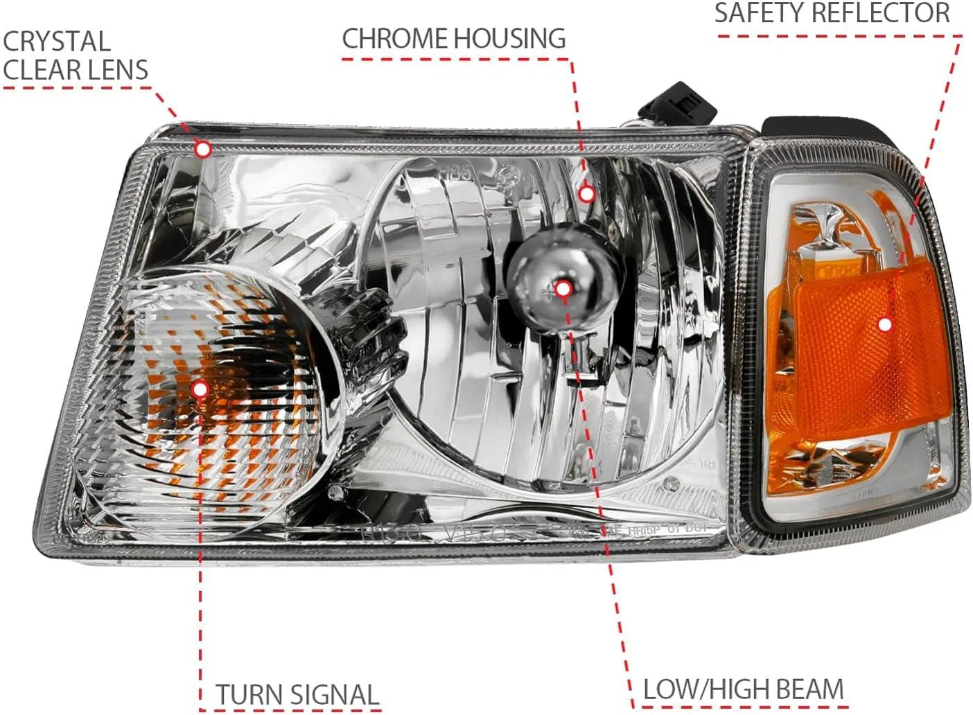 Anzo, Usa Usa 111484 Projector Headlamps Fits Ford Ranger