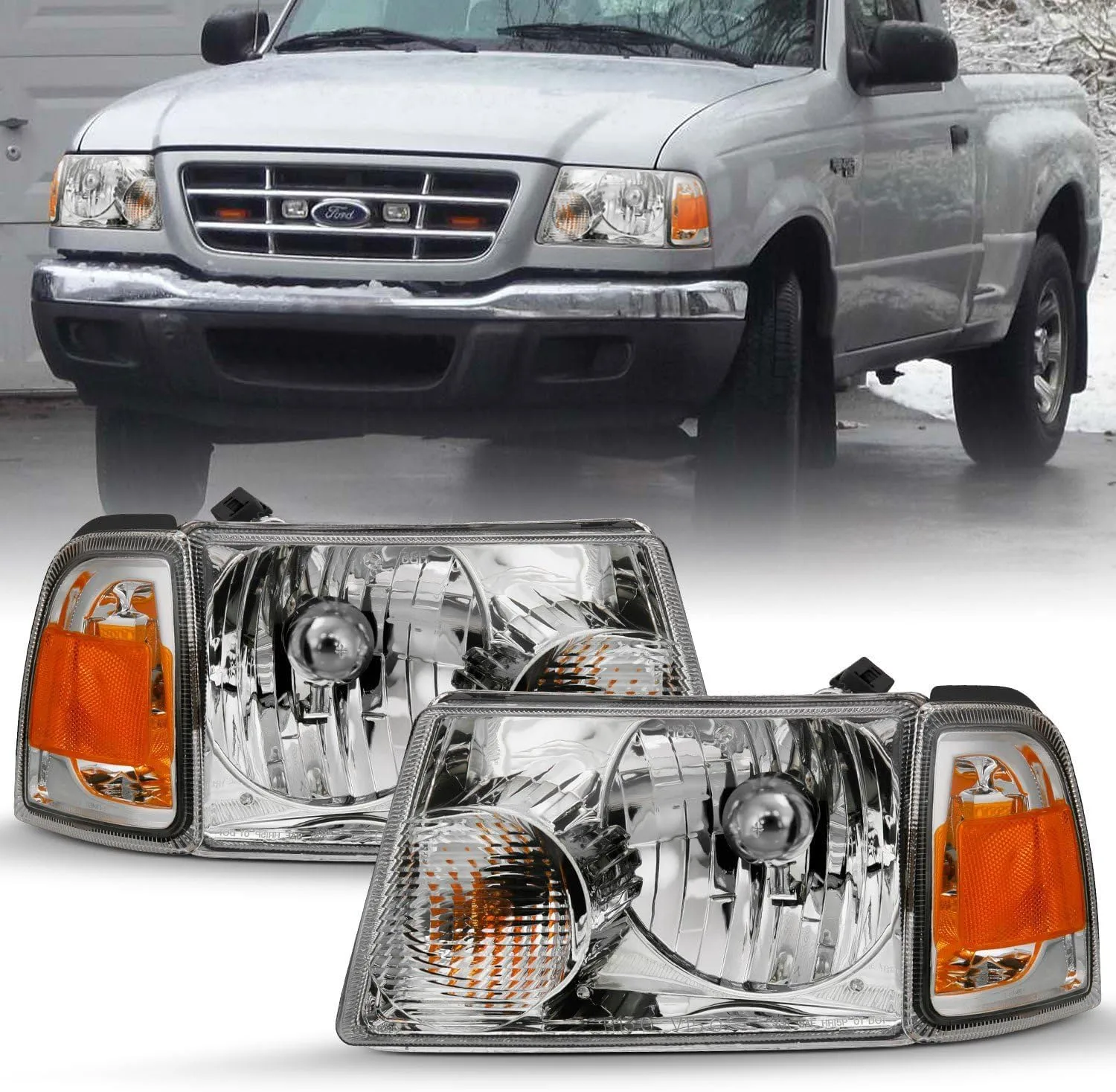 Anzo, Usa Usa 111484 Projector Headlamps Fits Ford Ranger