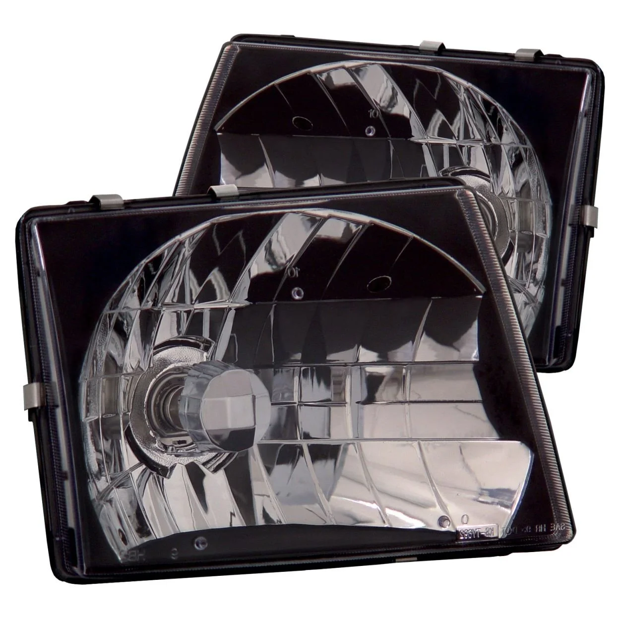 ANZO USA 121139 Crystal Headlight Set-Black