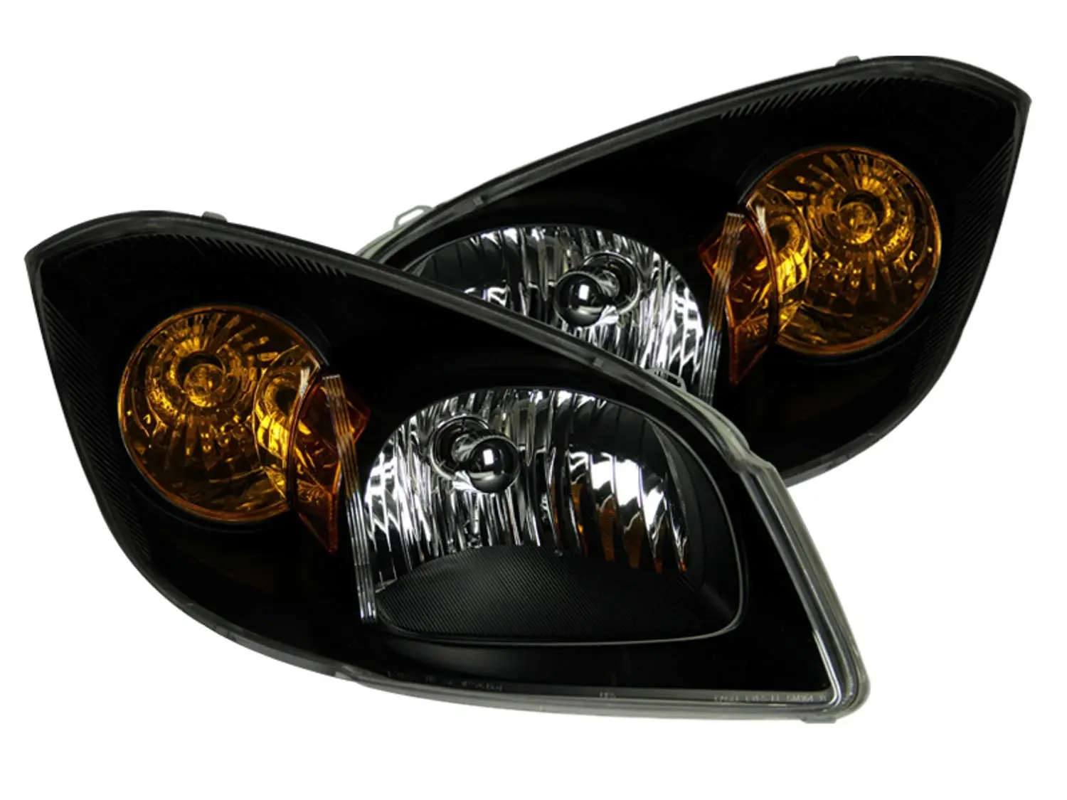 Anzo USA 121154 Chevrolet Cobalt Black Headlight Assembly - (Sold in Pairs)
