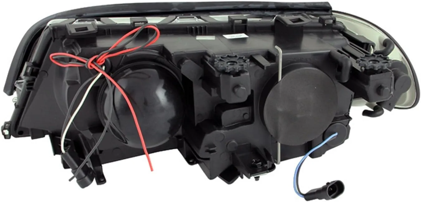 Anzo USA 121269 BMW Projector with Halo Black Clear with Amber Headlight Assembly - (Sold in Pairs)