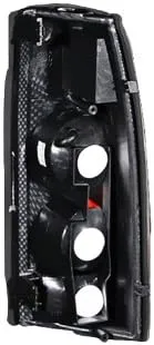 Anzo USA 211019 Chevrolet 3D Style Black Tail Light Assembly - (Sold in Pairs)