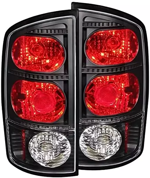 ANZO USA 211045 Black Euro Tail Light Set-Clear Lens