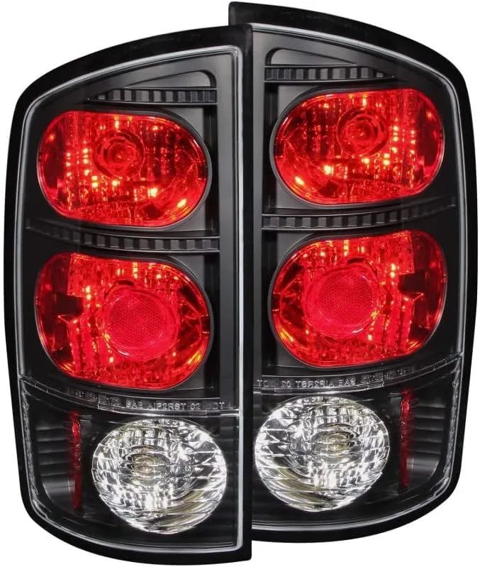 ANZO USA 211045 Black Euro Tail Light Set-Clear Lens