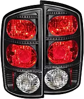 ANZO USA 211045 Black Euro Tail Light Set-Clear Lens