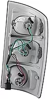 ANZO USA 211045 Black Euro Tail Light Set-Clear Lens
