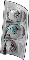 ANZO USA 211045 Black Euro Tail Light Set-Clear Lens