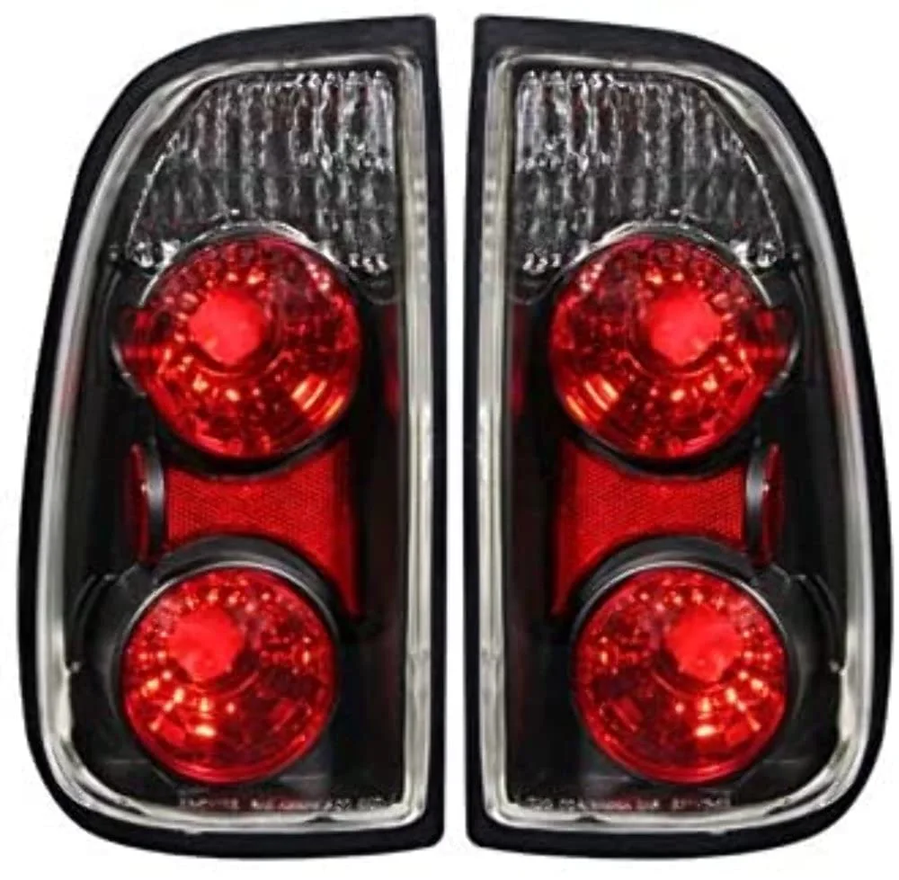 ANZO USA 211126 Black Euro Tail Light Set-Clear Lens