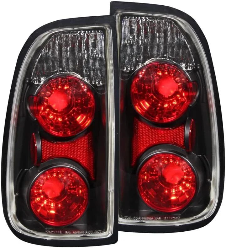ANZO USA 211126 Black Euro Tail Light Set-Clear Lens