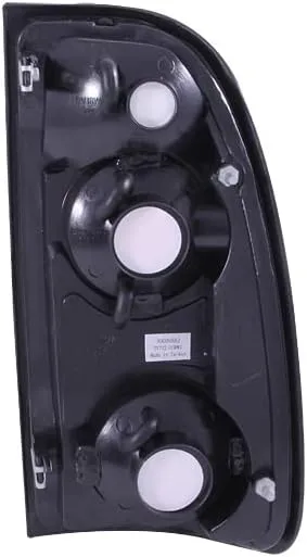 ANZO USA 211126 Black Euro Tail Light Set-Clear Lens
