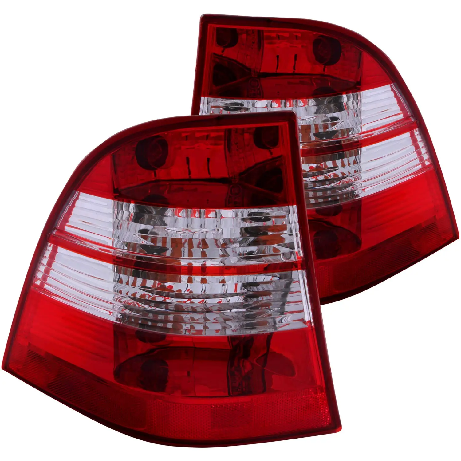 Anzo USA 221134 Mercedes-Benz ML Chrome Tail Light Assembly - (Sold in Pairs)