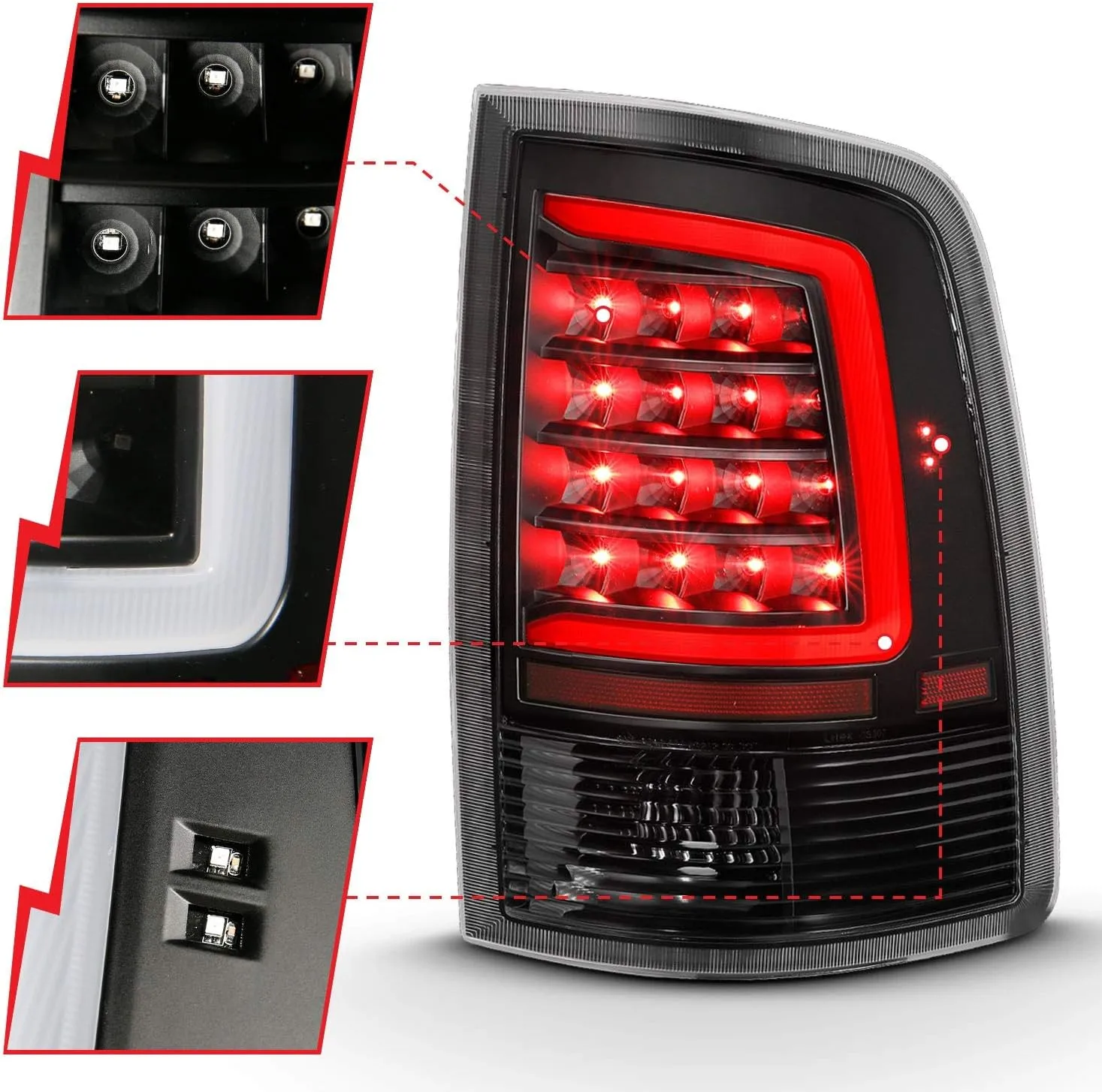 ANZO USA 311318 Taillamps Fits Dodge Ram 1500