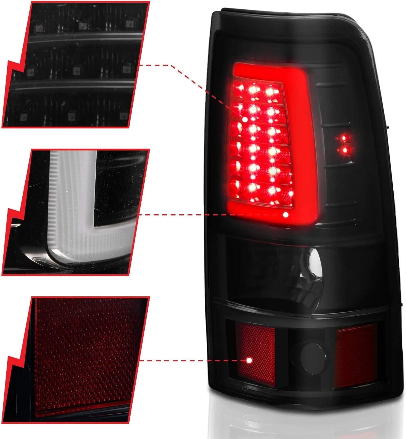 ANZO USA 311331 Taillamps Fits Chevrolet Silverado 1500