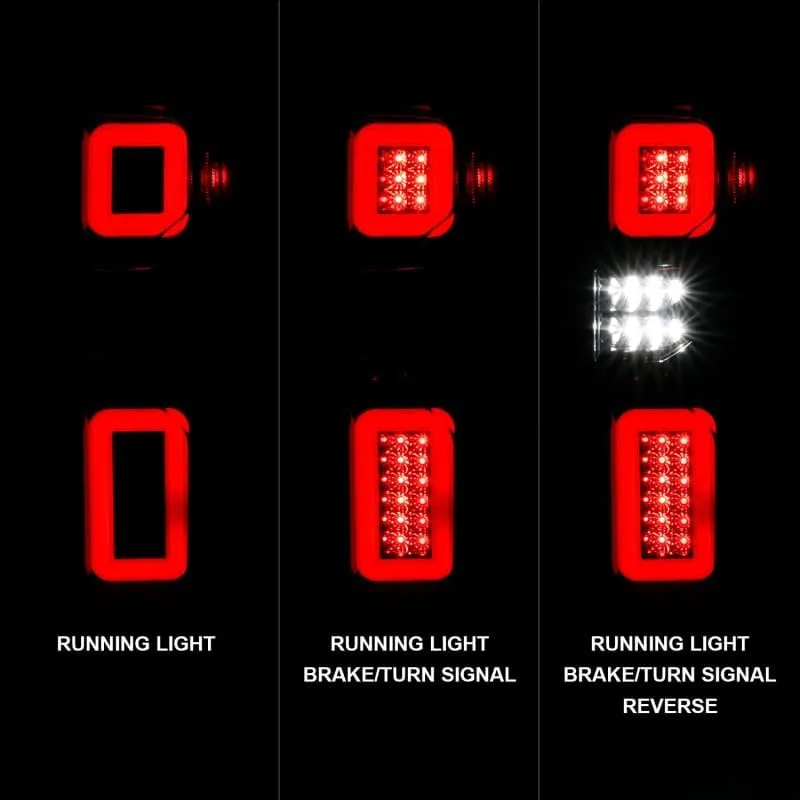 ANZO USA Aridex - 19-21 Chevy Silverado Full LED Tailights Black Housing Smoke Lens G2 (w/C Light Bars) (311415)