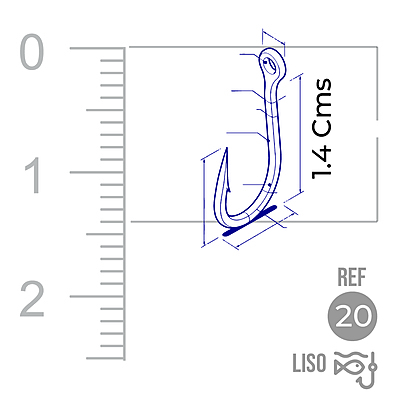 Anzuelo Liso 1002 # 20 Paquete X 1000 Unidades Anzuelo Liso 1002 # 20 Paquete X 1000 Unidades