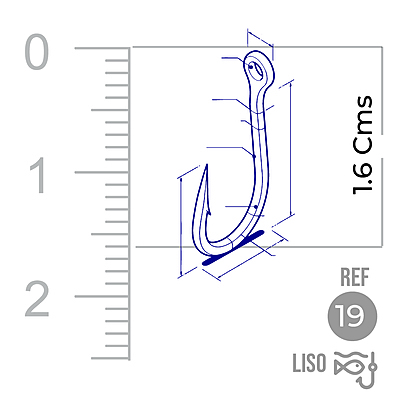Anzuelo Liso 1002 # 19 Paquete X 1000 Unidades Anzuelo Liso 1002 # 19 Paquete X 1000 Unidades