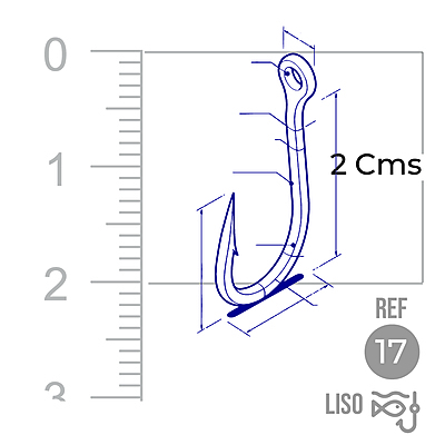 Anzuelo Liso 1002 # 17 Paquete X 1000 Unidades Anzuelo Liso 1002 # 17 Paquete X 1000 Unidades