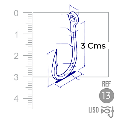 Anzuelo Liso 1002 # 13 Paquete X 1000 Unidades Anzuelo Liso 1002 # 13 Paquete X 1000 Unidades