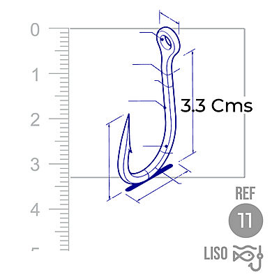 Anzuelo Liso 1002 # 11 Paquete X 1000 Unidades Anzuelo Liso 1002 # 11 Paquete X 1000 Unidades
