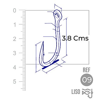 Anzuelo Liso 1002 # 9 Paquete X 1000 Unidades Anzuelo Liso 1002 # 9 Paquete X 1000 Unidades