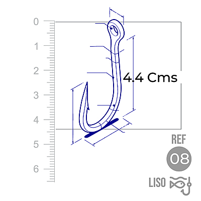 Anzuelo Liso 1002 # 8 Paquete X 1000 Unidades Anzuelo Liso 1002 # 8 Paquete X 1000 Unidades